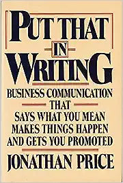 Put that in Writing [HARDCOVER] [RARE BOOKS]