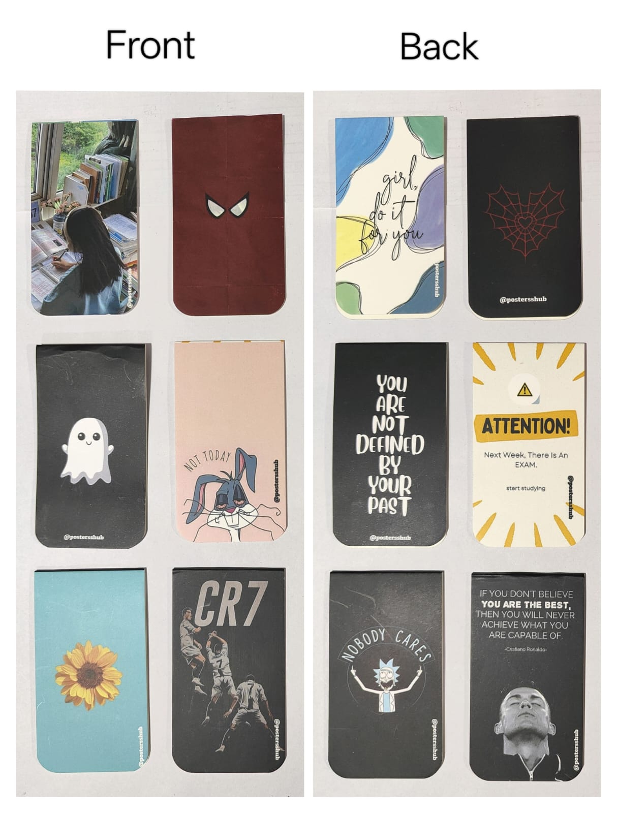 Magnetic Bookmarks (Q1) Set of 6