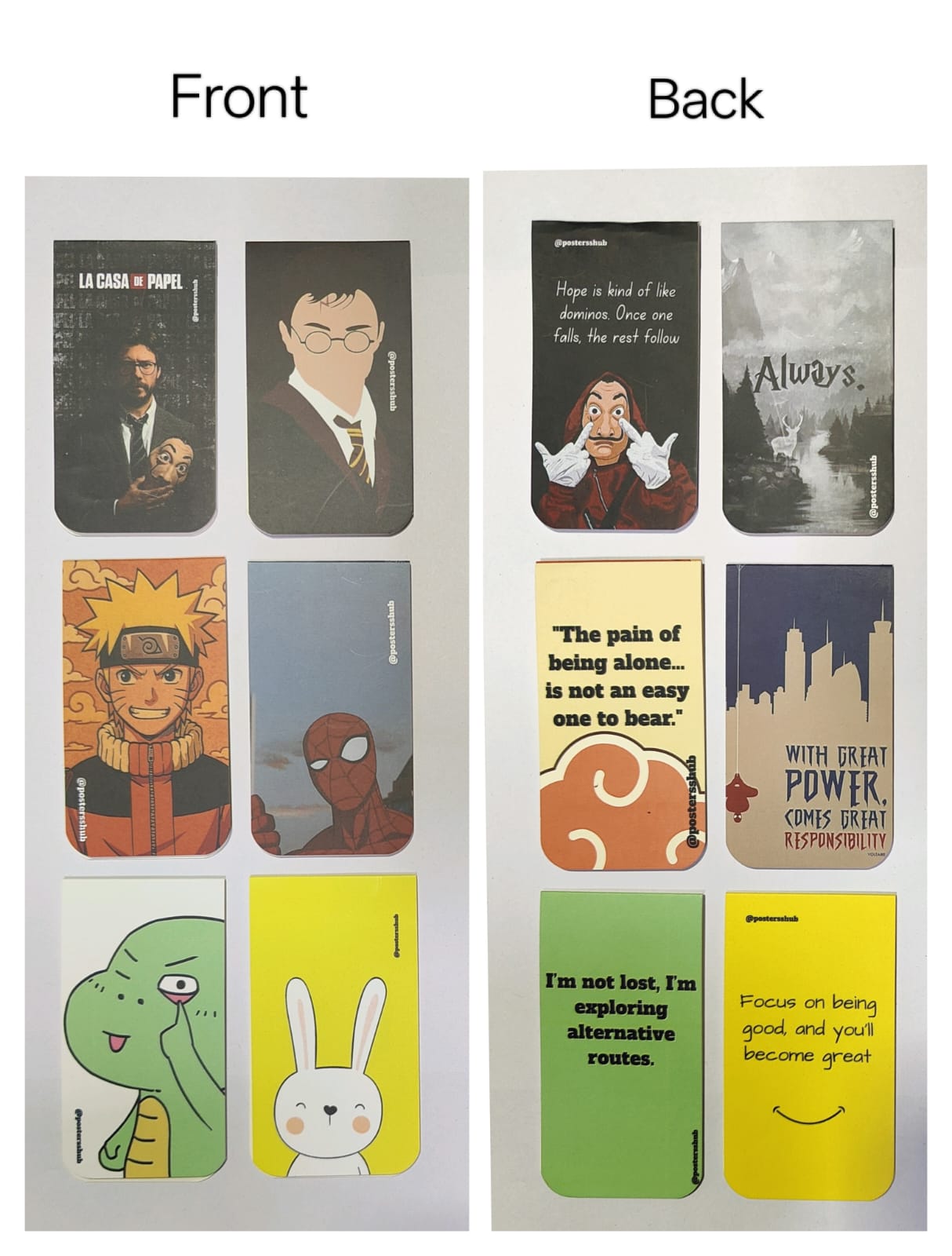 Magnetic Bookmarks (Q2) Set of 6
