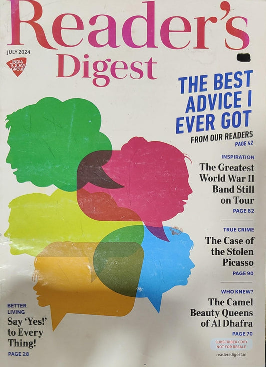 Reader's Digest India - July 2024 - The Best Advice I Ever Got [rare books]