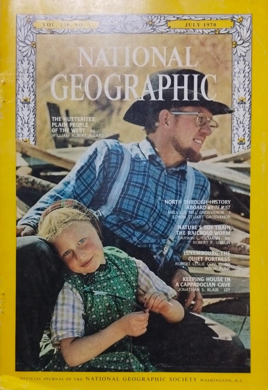 The hutterites plain people of the west [national geographic][rare books]