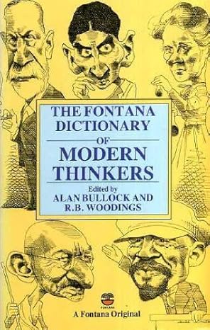 Fontana Dictionary of Modern Thinkers by Alan Bullock |R.B. Wooding [rarebooks]