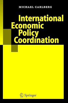 International economic policy coordination by Michael Carlberg [hardcover] [rare books]