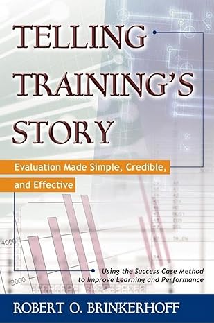 Telling Training's Story by Robert O. Brinkerhoff [rare books]