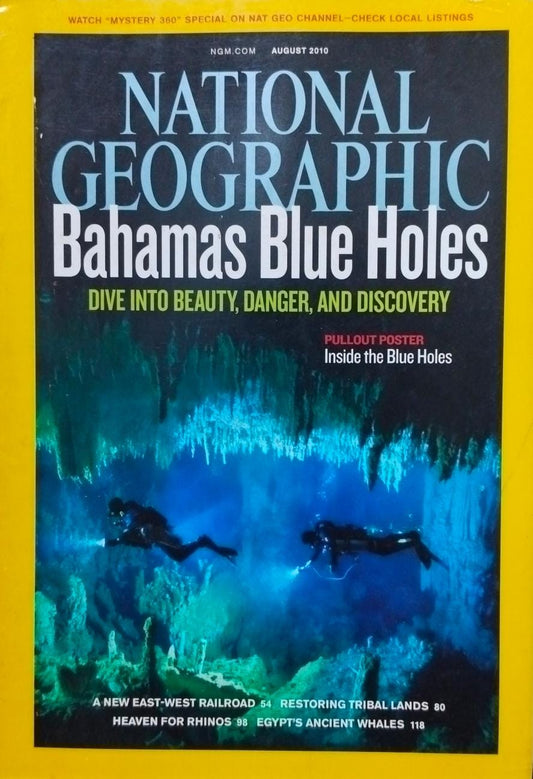 Bahamas blue holes [national geographic][rare books][august 2010]