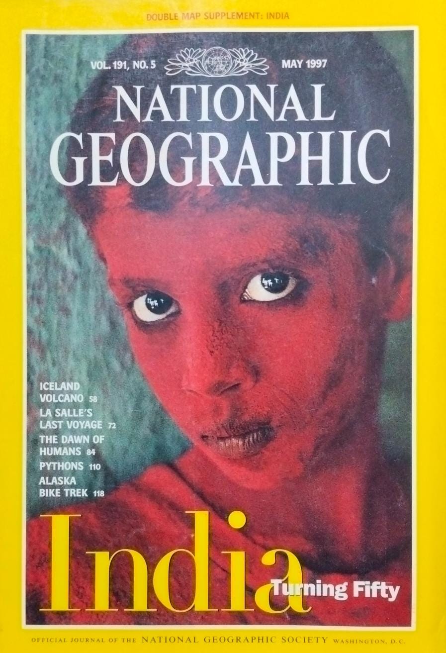 India turning fifty [national geographic][rare books][may 1997]