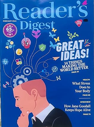 Reader's Digest India February 2024 - Great Ideas 14 Things Making the world better [rare books]