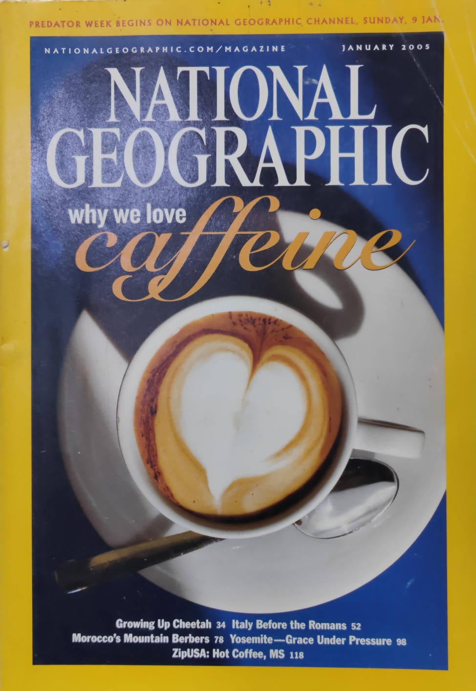 Why We Love Caffeine [National geographic][rare books][January 2005]