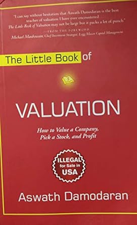 The Little Book of Valuation [RARE BOOKS]