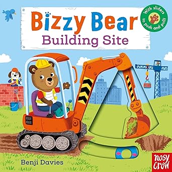 Bizzy Bear: Building Site Board book by Nosy Crow [With Sliders to Push and Pull] [Premium Books]