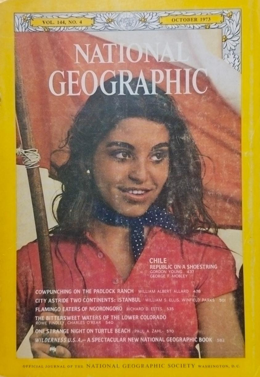 Chile [national geographic][rare books][october 1973]