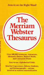 The Merriam-Webster Thesaurus [Rare books]