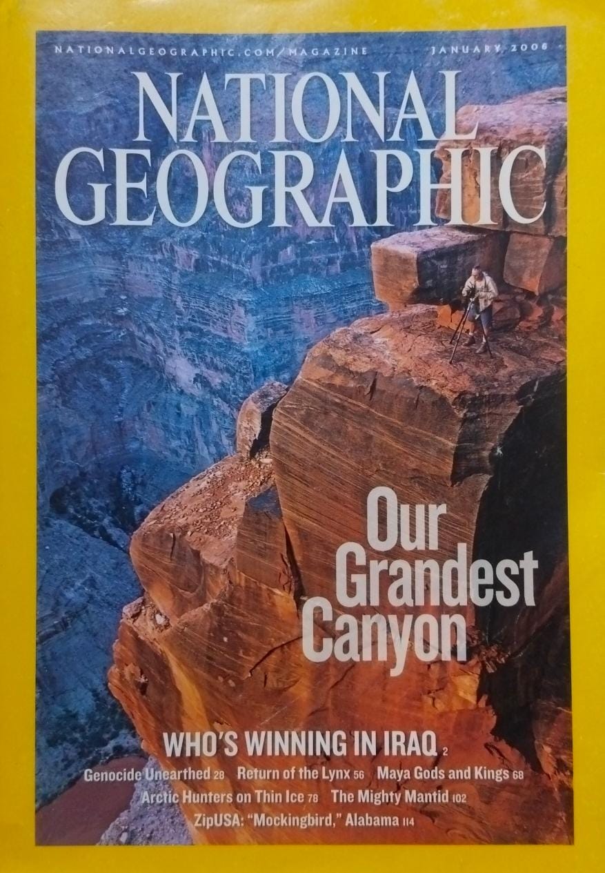 Our grandest canyon [national geographic][january 2006][rare books]