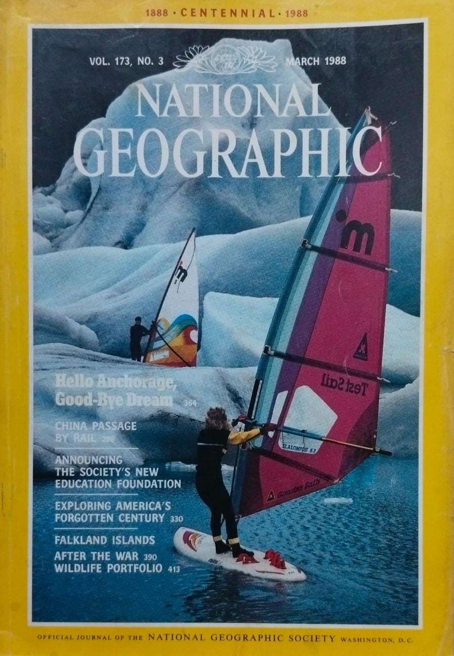 Hello anchorage, good-bye dream [national geographic][rare books][march 1988]