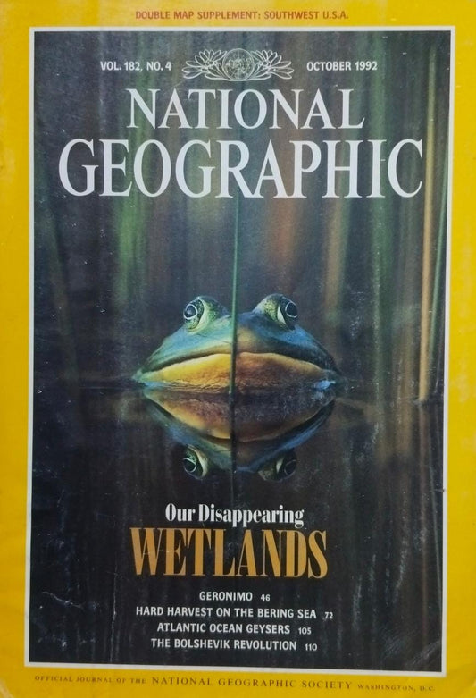 Our disappearing wetlands [national geographic][rare books][october 1992]