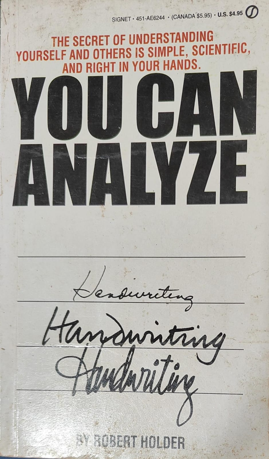 You Can Analyze by Robert Holder [rare books]