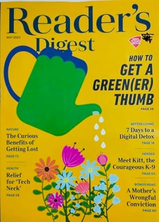 Reader's Digest India - May 2024 - How To Get A Green(ER) Thumb [rare book]
