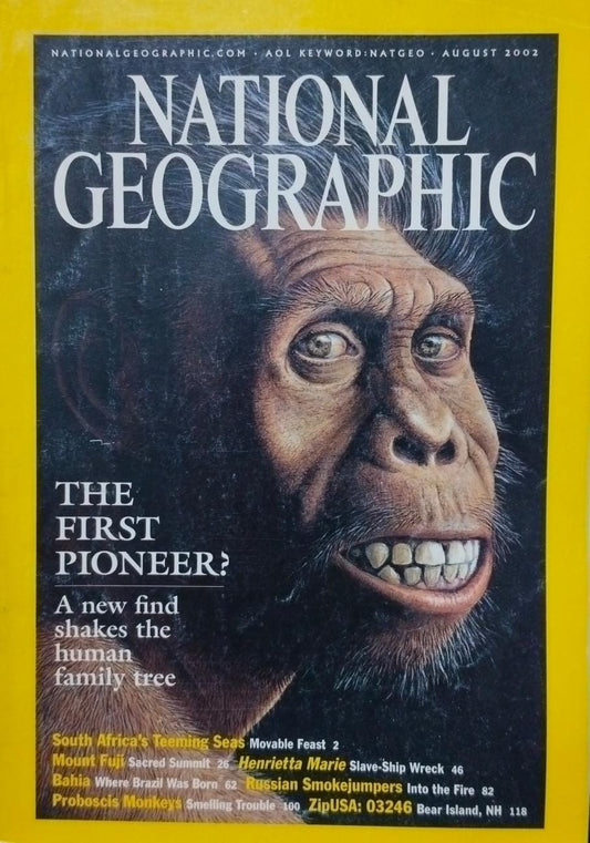 The first pioneer? [National geographic][rare books][August 2002]