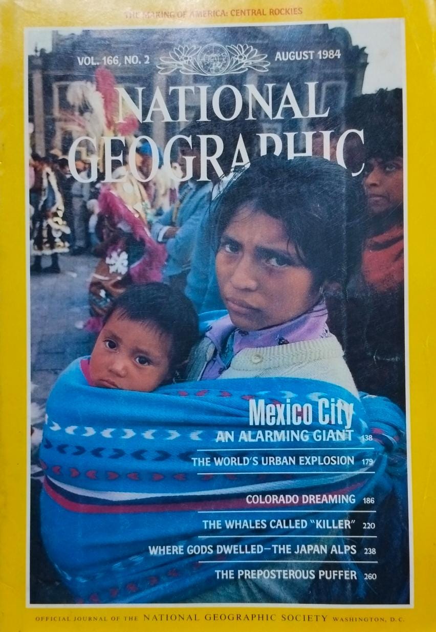 Mexico city an alarming giant [national geographic][rare books]