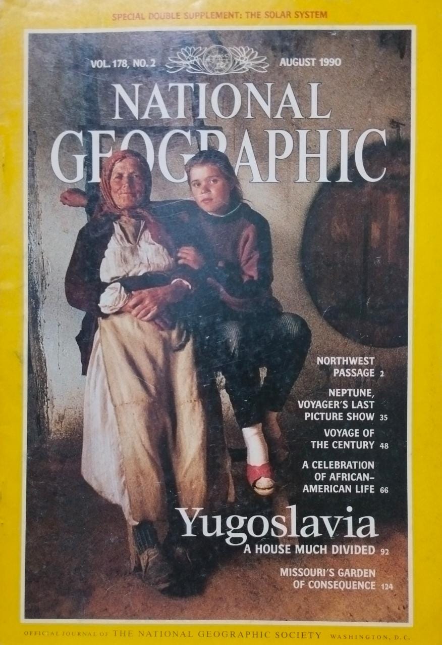 Yugoslavia a house much divided [national geographic][rare books][august 1990]
