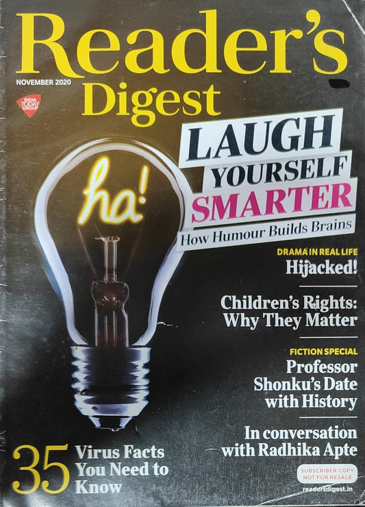 Reader Digest- November 2020 Laugh Yourself Smarter [rare books]