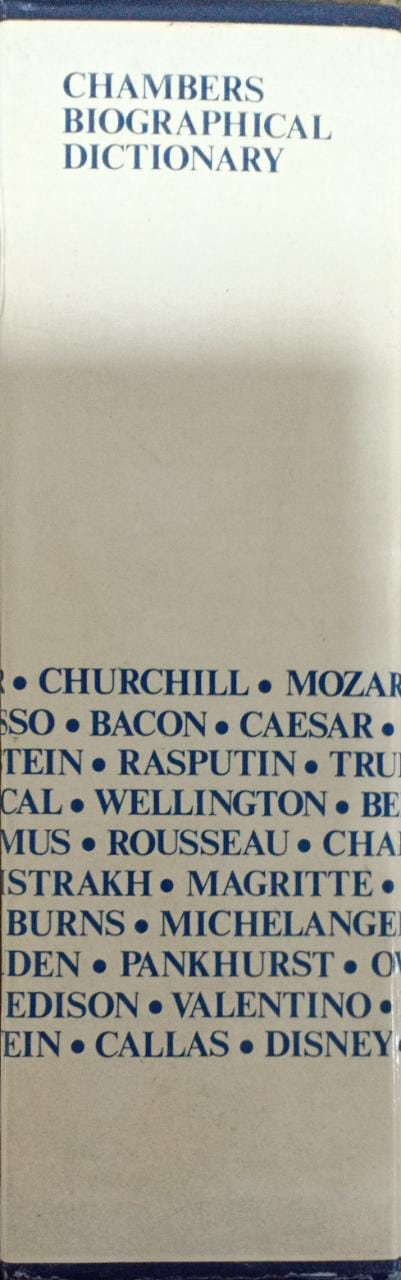 Chambers biographical dictionary [hardcover]