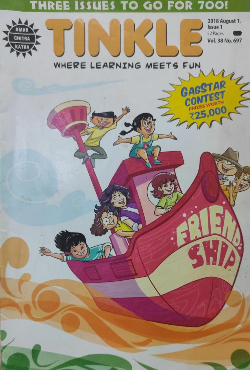 TINKLE Where Learning meets Fun VOL.38 NO.697 (AMAR CHITRA KATHA) (MAGAZINE) THREE ISSUES TO GO FOR 700!