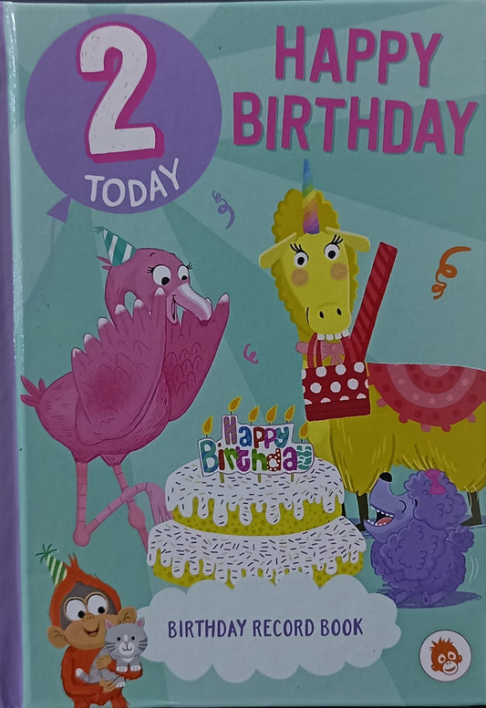 HAPPY BIRTHDAY 2 TODAY (Birthday Record Book) (HARDCOVER)