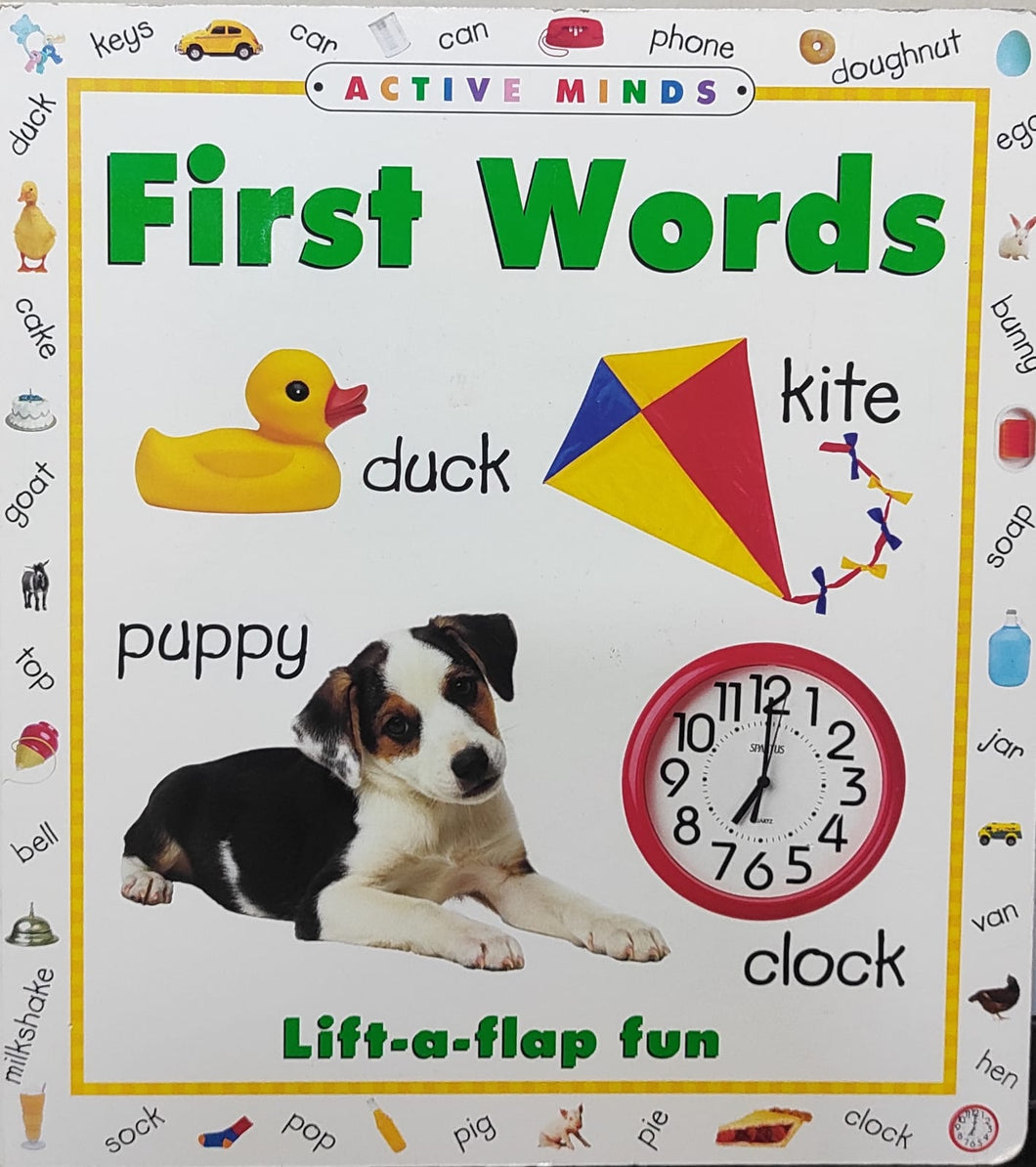 First Words (Active Minds) lift-a-flap fun (Board book)
