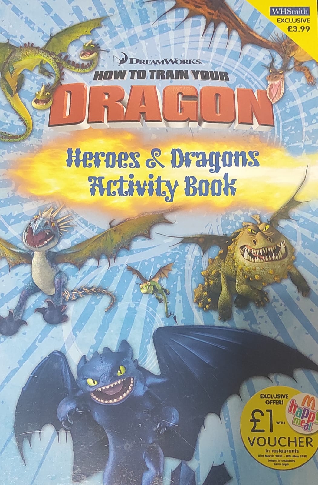 HOW TO TRAIN YOUR DRAGON (Heroes and dragon activity book)