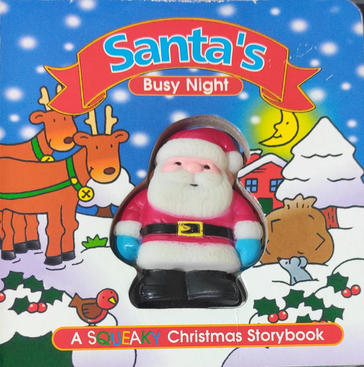 SANTA'S BUSY NIGHT A Sequeaky Christmas Storybook (BOARD BOOK)