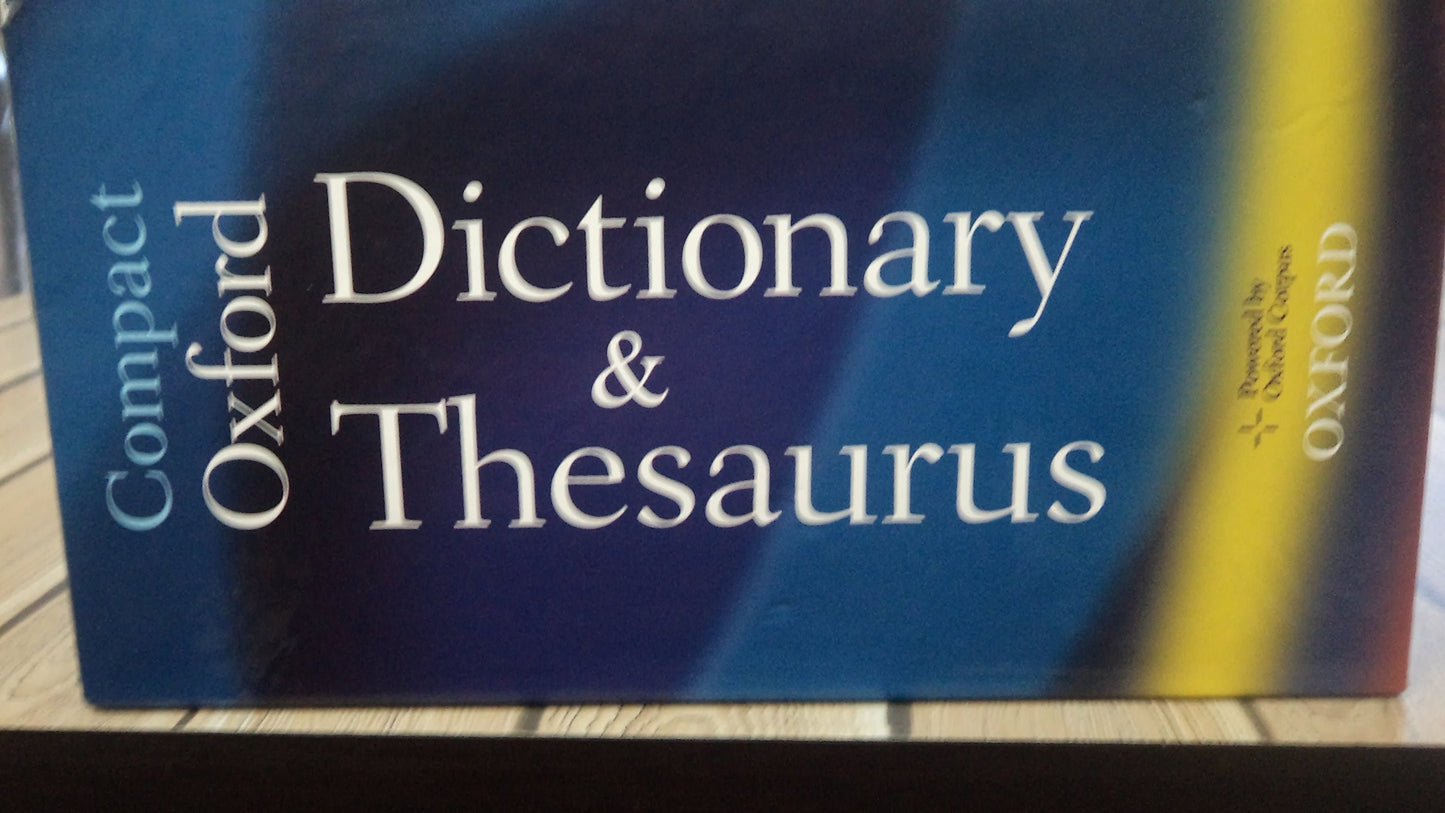 Compact oxford dictionary & thesaurus [hardcover] [box set] (rare books)