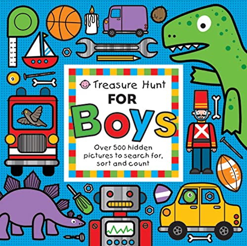 Treasure Hunt for Boys: Over 500 hidden pictures to search for, sort and count! [Board book]