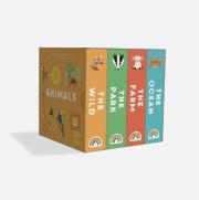 Little Boxes: Animals 4 Board Books Set