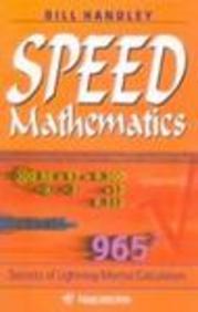 Speed Mathematics [rare books] by 'Bill handley