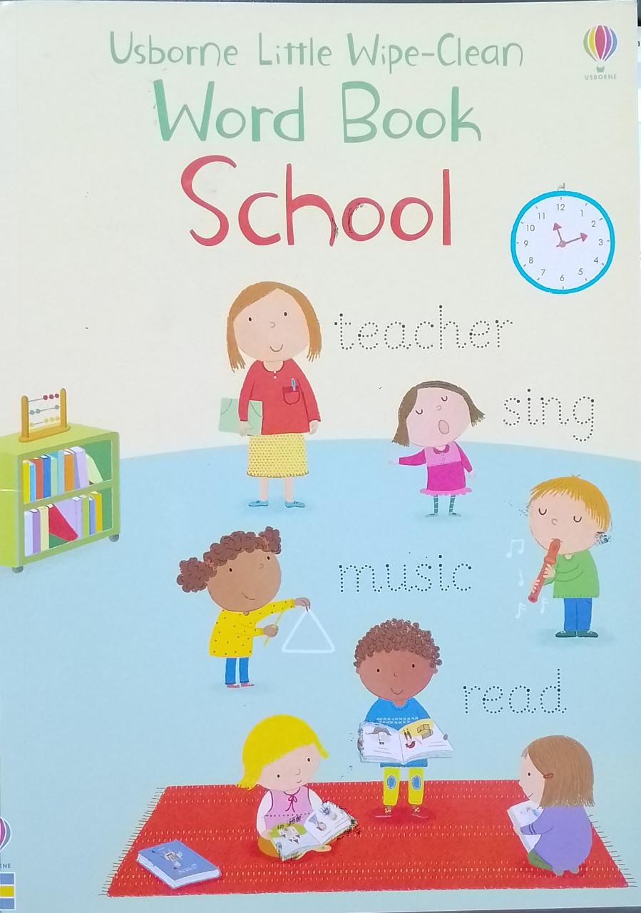 Usborne Little Wipe-Clean Word Book School