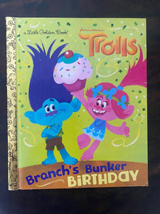 Branch's Bunker Birthday (Trolls) Hardcover