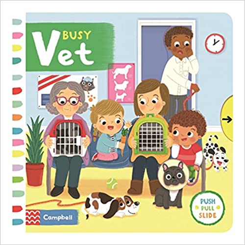 Busy Vet (Push Pull & Slide) Board book