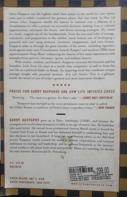 How Life Imitates Chess [Paperback]