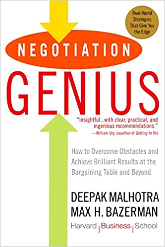 Negotiation genius [Hardcover] (rare books) by Deepak Malhotra and Max Bazerman