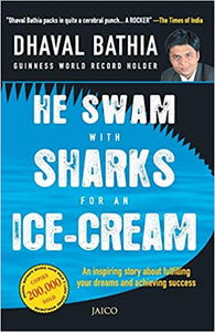 He swam with sharks for an ice-cream