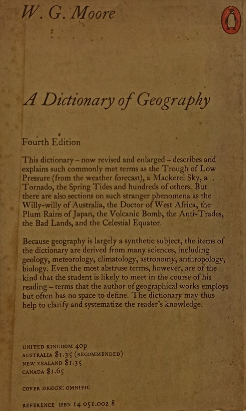 Dictionary of geography (rare books)