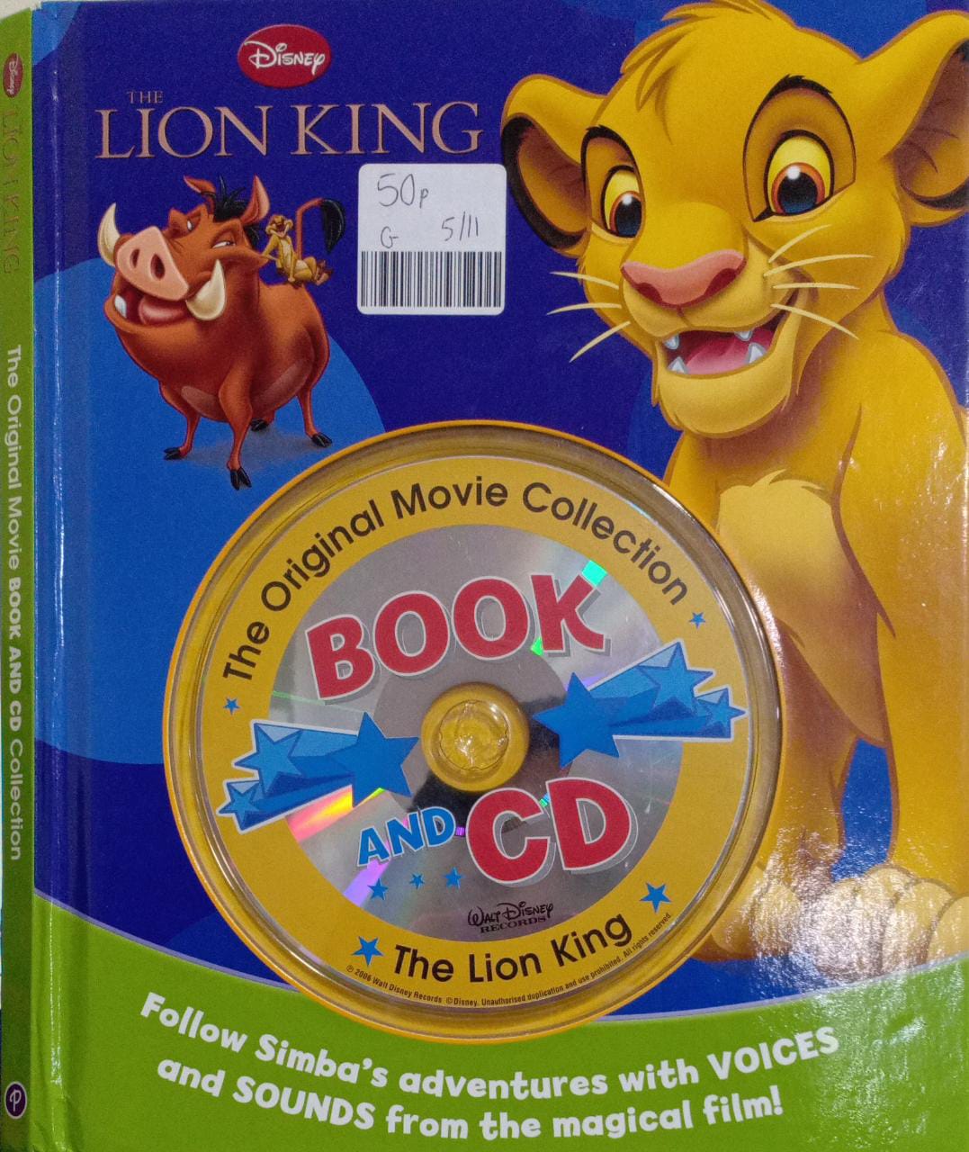 Disney - The Lion King Book & CD [HARDCOVER]