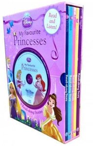 Disney Princess My Favorite Princesses - (5 Read-along Stories) Pack of 5 Books with CD