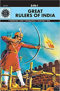 Great rulers of india:5 in 1 (amar chitra katha) [graphic novel] [hardcover]