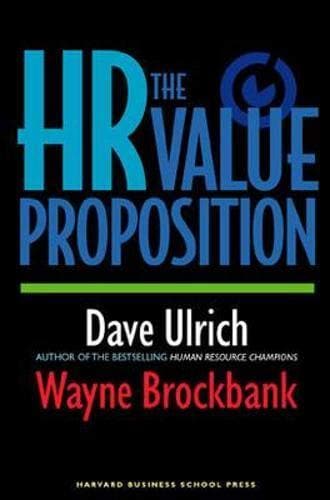 HR The Value Proposition [HARDCOVER]