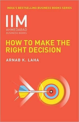 IIMA - How to Make the Right Decision by Arnab K. Laha