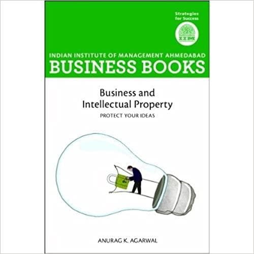 IIMA BUSINESS BOOKS: Business and Intellectual property by Anurag K. Agarwal