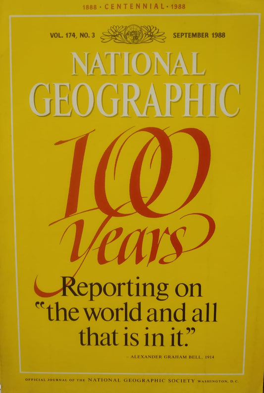 National Geographic Magazine September 1988