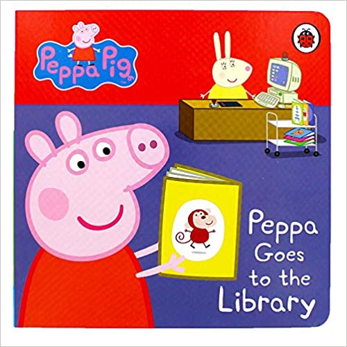 Peppa Pig: Peppa Goes to the Library: My First Storybook Board book